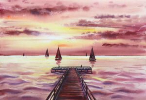 Nordsee Norddeutschland Aquarell Bilder Malerei kaufen