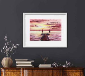 Nordsee Norddeutschland Aquarell Bilder Malerei kaufen