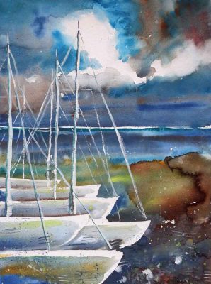 Bilder Aquarell kaufen Landschaft Meditation Malerei