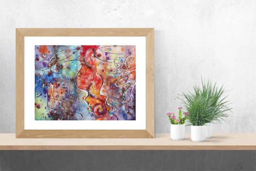 Bilder Aquarell kaufen abstract Meditation Malerei
