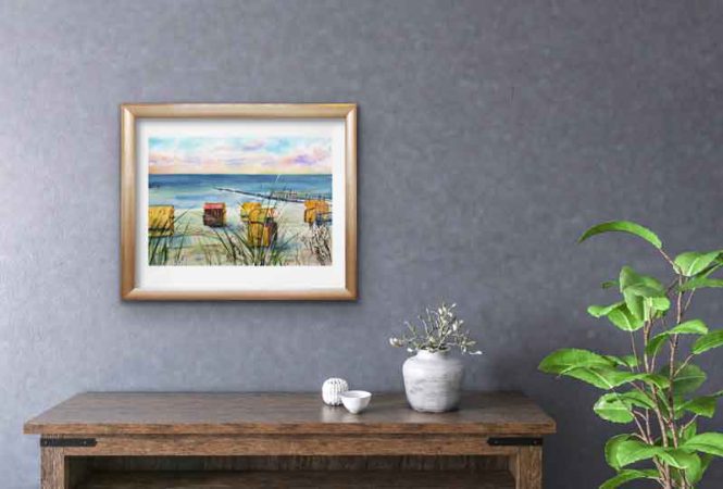Nordsee Norddeutschland Aquarell Bilder Malerei kaufen