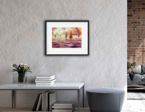 Nordsee Norddeutschland Aquarell Bilder Malerei kaufen
