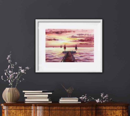 Nordsee Norddeutschland Aquarell Bilder Malerei kaufen