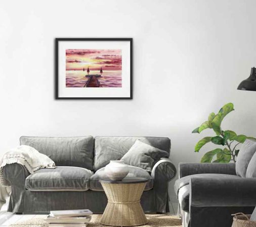 Nordsee Norddeutschland Aquarell Bilder Malerei kaufen