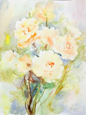 Aquarell Bilder kaufen Blumen Malerei
