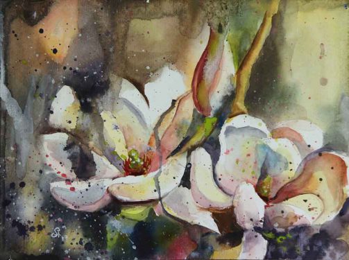 Aquarell Bilder kaufen Blumen Malerei