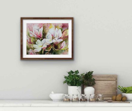 Aquarell Bilder kaufen Blumen Kunst