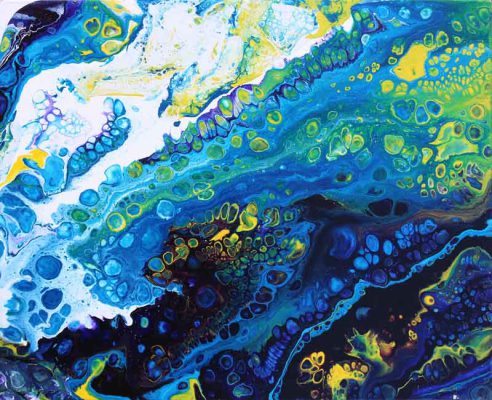 Fluid art Bilder kaufen Flow painting Kunst Malerei