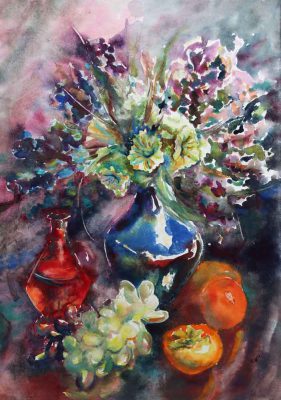 Aquarell Bilder kaufen Blumen Malerei
