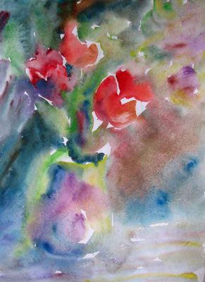 Aquarell Bilder kaufen Blumen Malerei